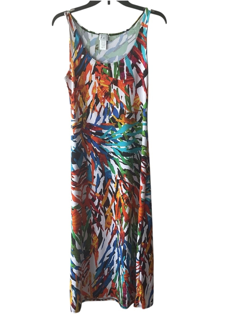 KEREN hart Multicolor Leaf-Print Maxi Dress